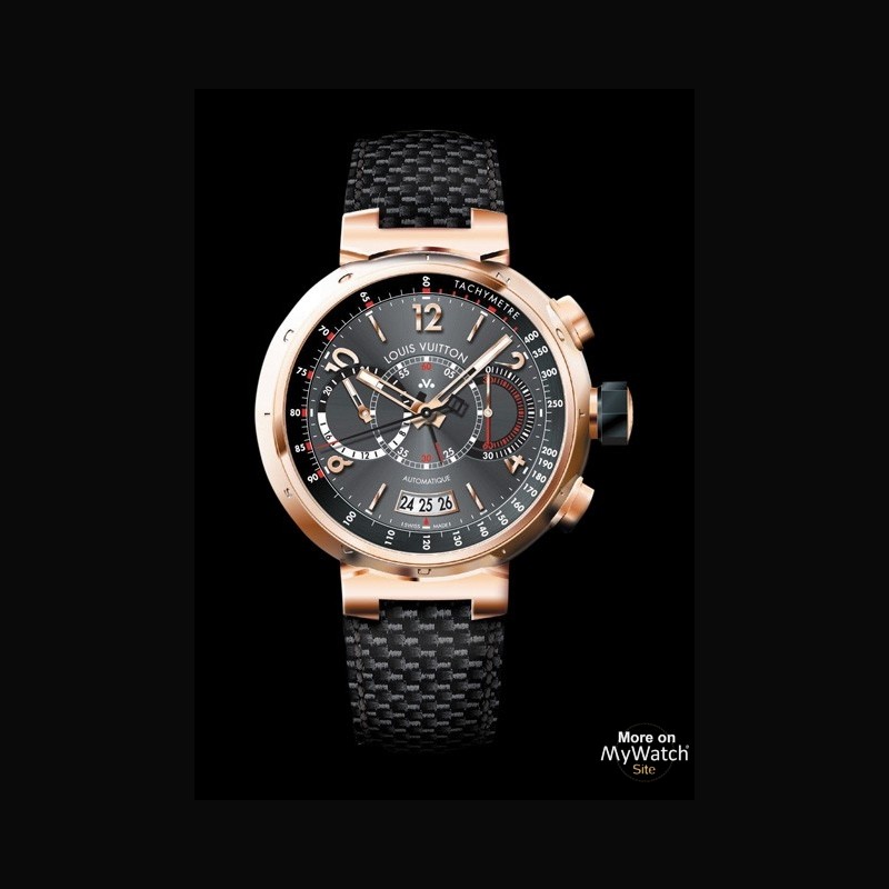 Louis Vuitton - Tambour Automatique Chronograph Brown Dial Leather