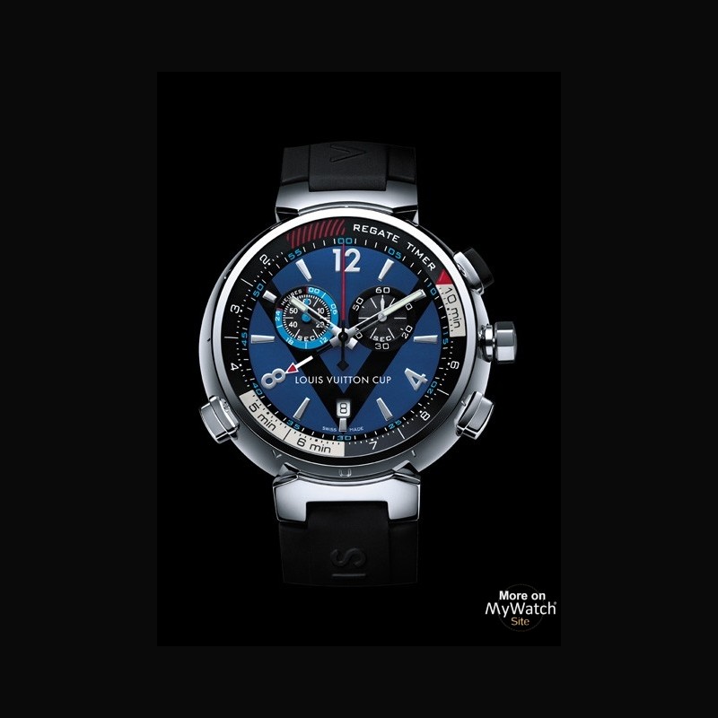 Louis Vuitton Tambour Regatta Navy Blue Watch ○ Labellov ○ Buy and Sell  Authentic Luxury