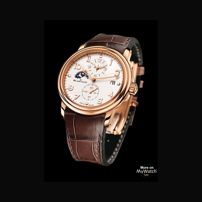 Watch Blancpain Léman Time Zone | Léman 2860-3642-53B Red gold