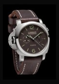 Luminor 1950 Chrono Monopulsante Left-Handed 8 Days Titanio