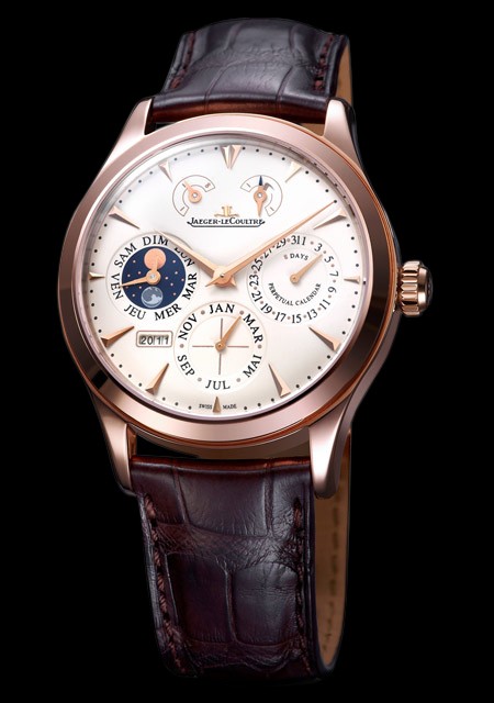 Watch Jaeger LeCoultre Master Eight Days Perpetual 40 Master Control Q1612420 Pink Gold Alligator Bracelet