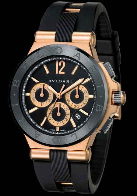 BVLGARI Diagono 40 mm Watch in Black Dial