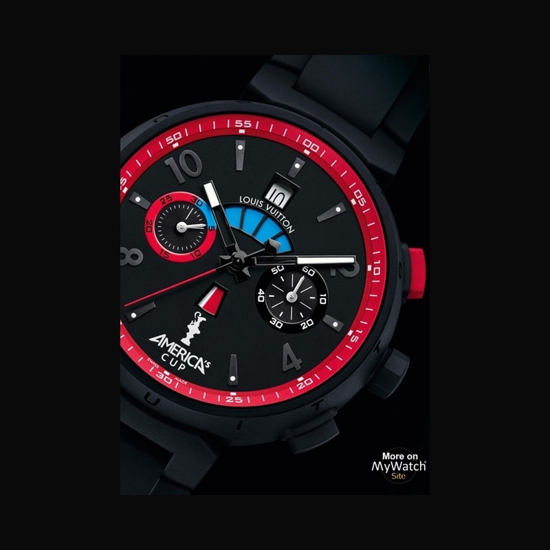 Louis Vuitton Tambour America's Cup Automatic Regatta Watch - Black - Q102H