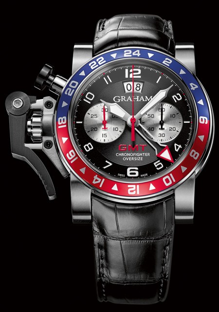 Watch Graham London Chronofighter Oversize GMT Blue and Red 