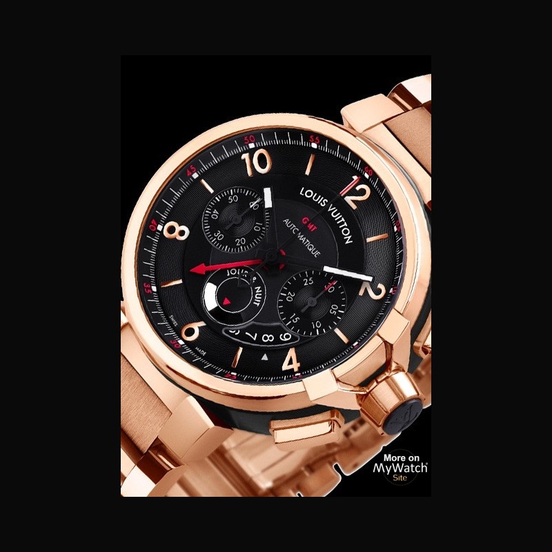 LOUIS VUITTON Tambour Evolution Spin Time GMT Q1BG1 Men's Watch From  Japan G0512