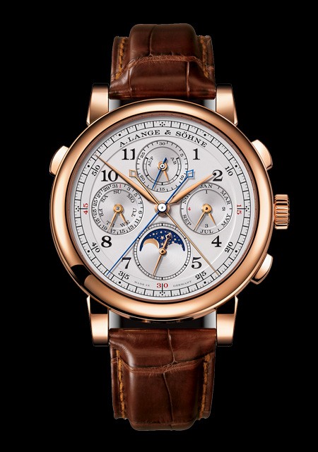 Watch A. Lange Sohne 1815 Rattrapante Perpetual Calendar 1815 421.032 Pink Gold Crocodile Strap