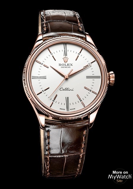 rolex cellini pink dial men's automatic watch with alligator leather band