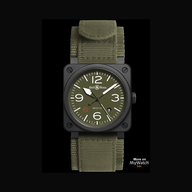 Watch Bell Ross BR03 92 CERAMIC MILITARY TYPE AVIATION BR03 92