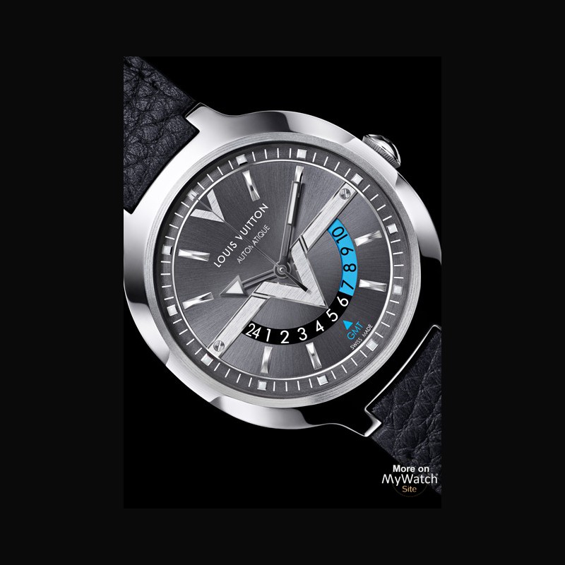 Louis Vuitton Voyager GMT watch in steel