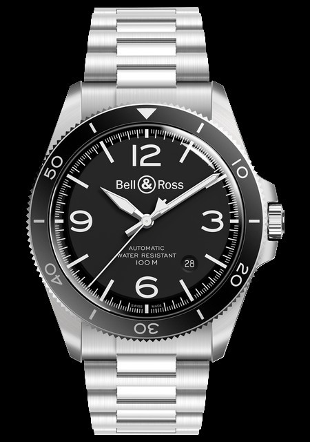 Watch Bell Ross BR V2 92 Black Steel VINTAGE BRV292 BL ST SST