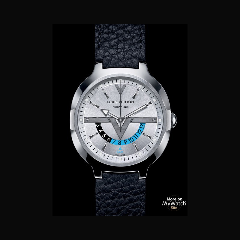 Watch Voyager GMT | Louis Vuitton Q7D310 Steel - Strap Taurillon Calf