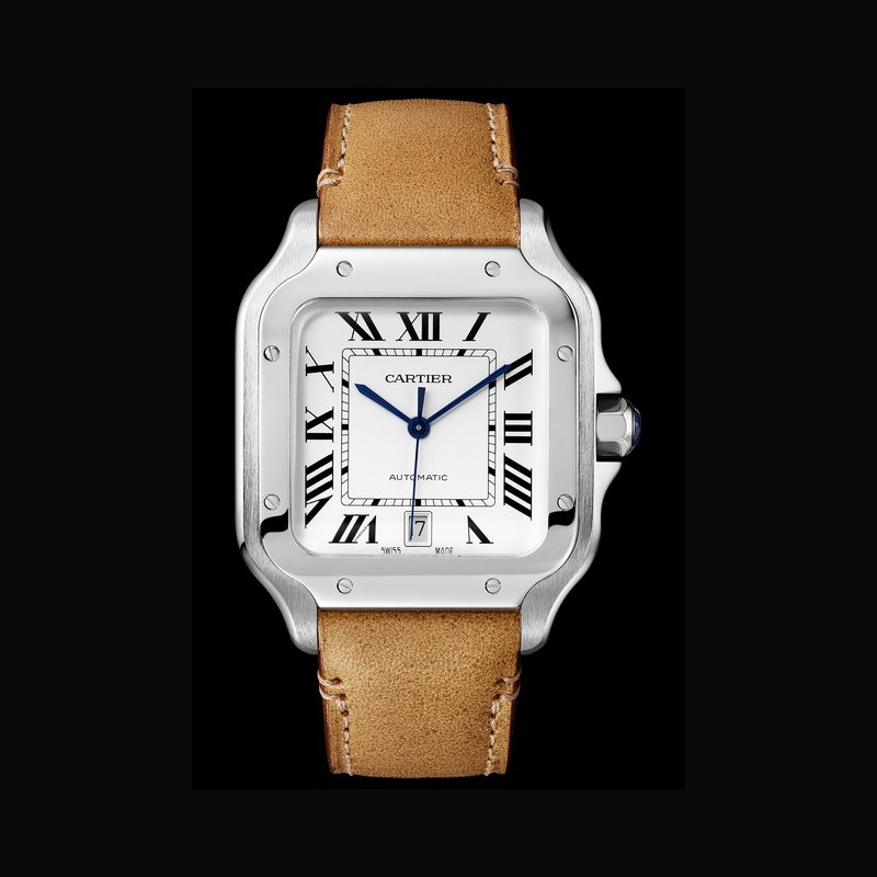 Watch Santos de Cartier | Cartier WSSA0009 Leather - Strap Leather