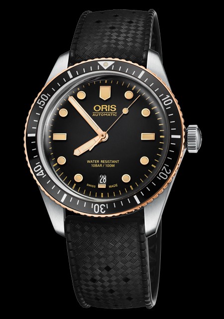 Watch Oris Oris Divers Sixty Five Black Dial Rubber Strap