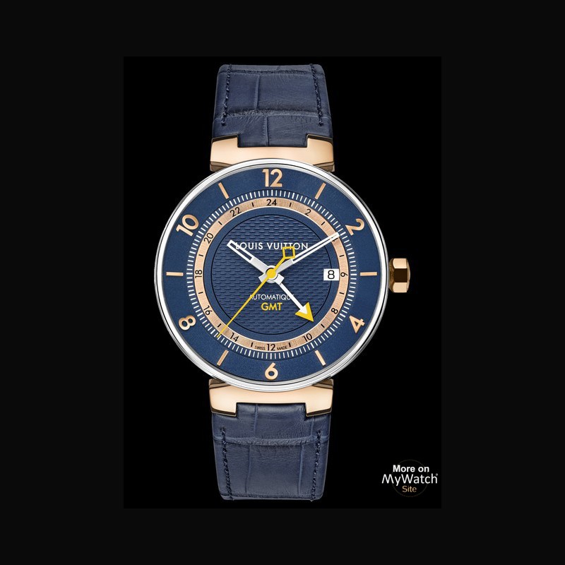 Tambour chronographe watch Louis Vuitton Blue in Other - 31539116