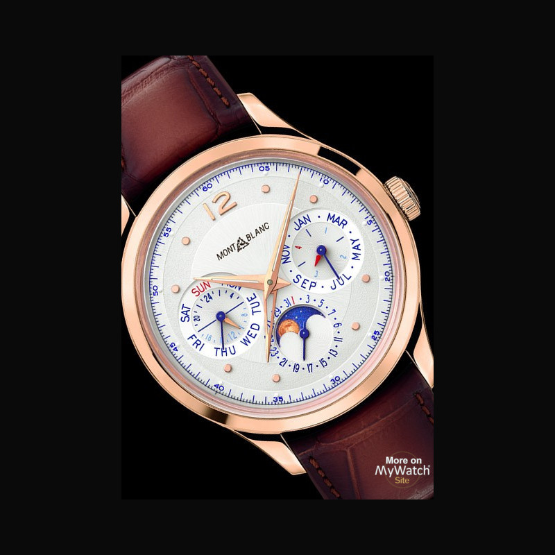Watch Heritage Perpetual Calendar | Montblanc 119926 Red Gold - Silvery ...