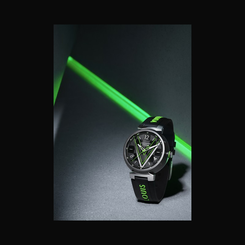 Tambour Damier Graphite Race: Diese Louis-Vuitton-Uhr trägt die Handschrift  von Virgil Abloh