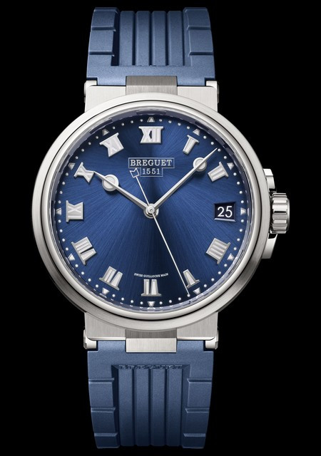 Watch Breguet Marine Marine 5517TI Titanium Blue Dial Strap