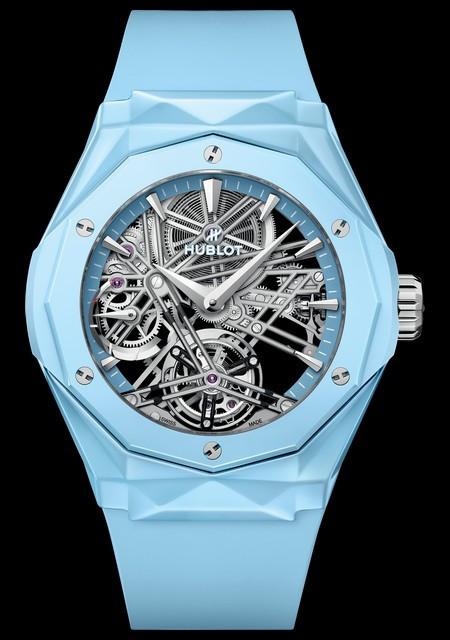 Watch Hublot Classic Fusion Tourbillon Orlinski Ceramic Sky Blue Classic Fusion 505.ES.5129.RX.ORL24 Polished Sky Blue Ce