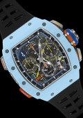 RM 65-01 Automatic Split-Seconds Chronograph Pastel Blue Quartz TPT®