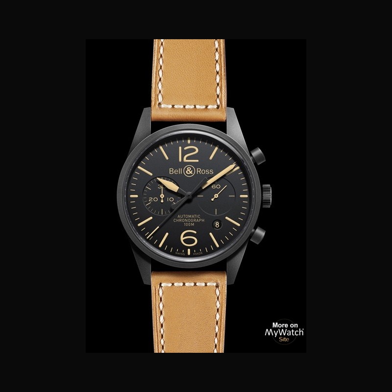 Watch Bell Ross BR 126 Heritage VINTAGE BRV126 HERITAGE Black