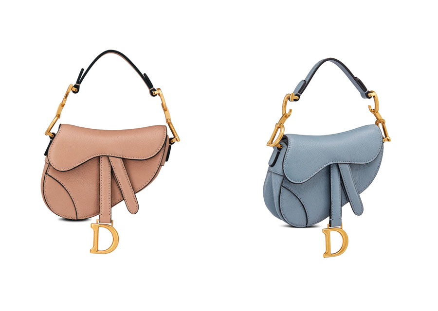Dior latest micro-bags include mini versions of Dior Caro, Saddle