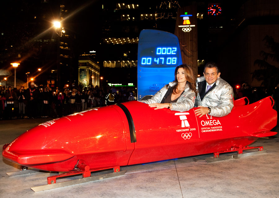 2010 - Cindy Crawford and Stephen Urquhart at the Vancouver and Whistler Winter Olympic Games