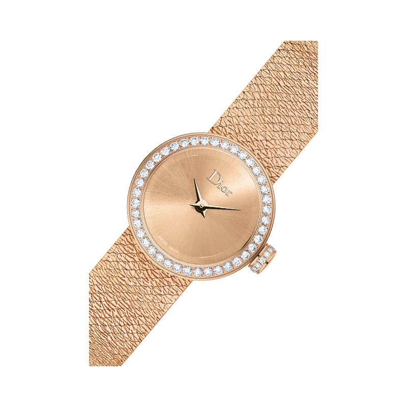 La Mini D de Dior Satine rose gold watch, Dior