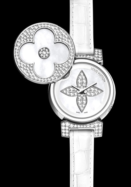 Louis Vuitton Secret White Gold Diamond Womens Watch For Sale at