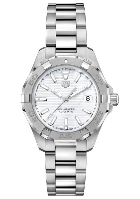 Tag aquaracer white online dial