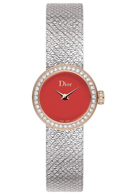 La D De Dior 18K Yellow Gold Diamond Mens or Ladies Christian Dior Quartz  Watch CD043151M001