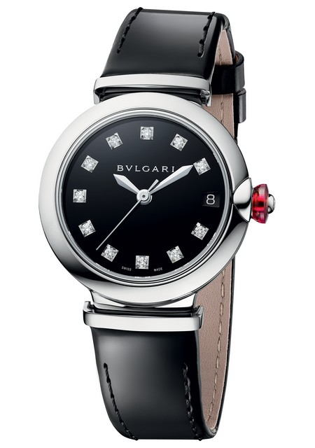 Bvlgari Stainless Steel, Diamond and Mother of Pearl Lvcea Watch 33mm |  Harrods UK