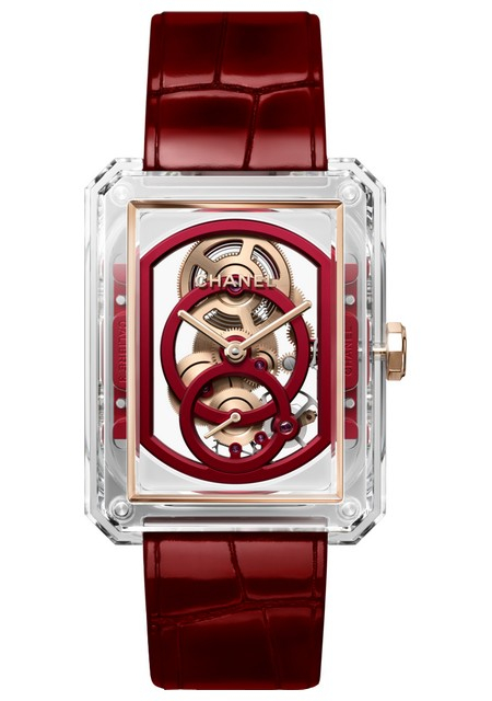 Chanel boyfriend 2024 skeleton watch