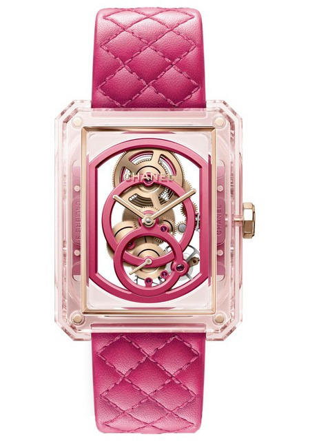 Montre Boy·Friend Squelette X-Ray Edition Rose