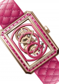 Montre Boyfriend Squelette Édition Rose