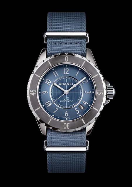 Watch Chanel J12-G.10 Chromatic Bleue | J12 H4338 Titanium Ceramic - Steel  - Nylon NATO Strap