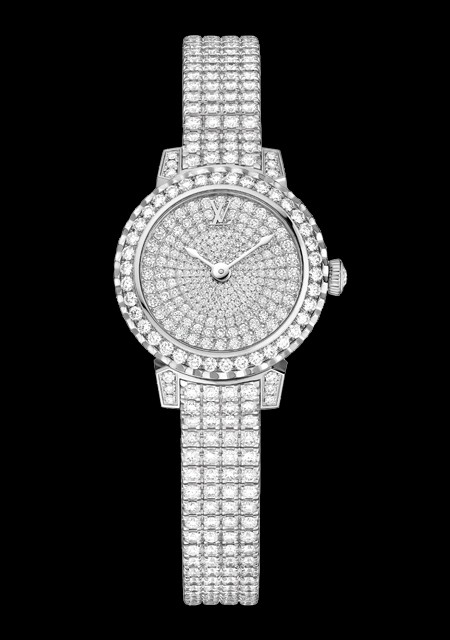 LOUIS VUITTON Louis Vuitton Tambour Bijou Watch Center Pave Lug D